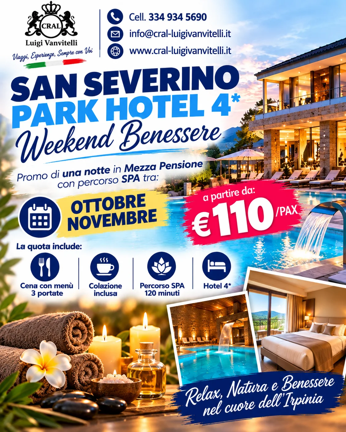 🧖♀️✨ Speciale Weekend Benessere al San Severino Park Hotel 4*!