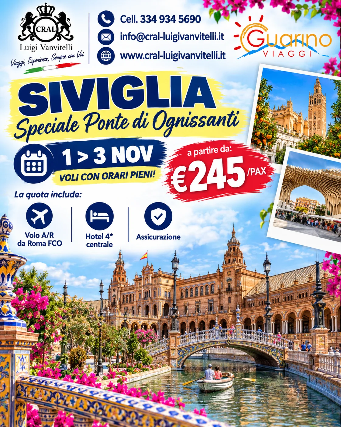 🇪🇸✨ SPECIALE PONTE DI OGNISSANTI A SIVIGLIA!