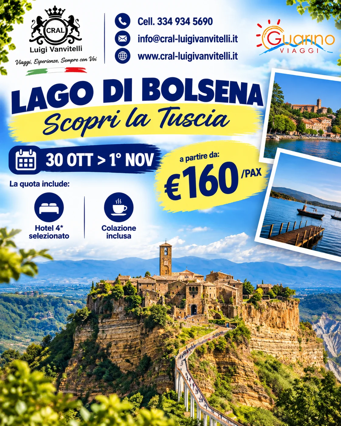 🍂🏞️ SCOPRI LA TUSCIA – WEEKEND SUL LAGO DI BOLSENA! ✨