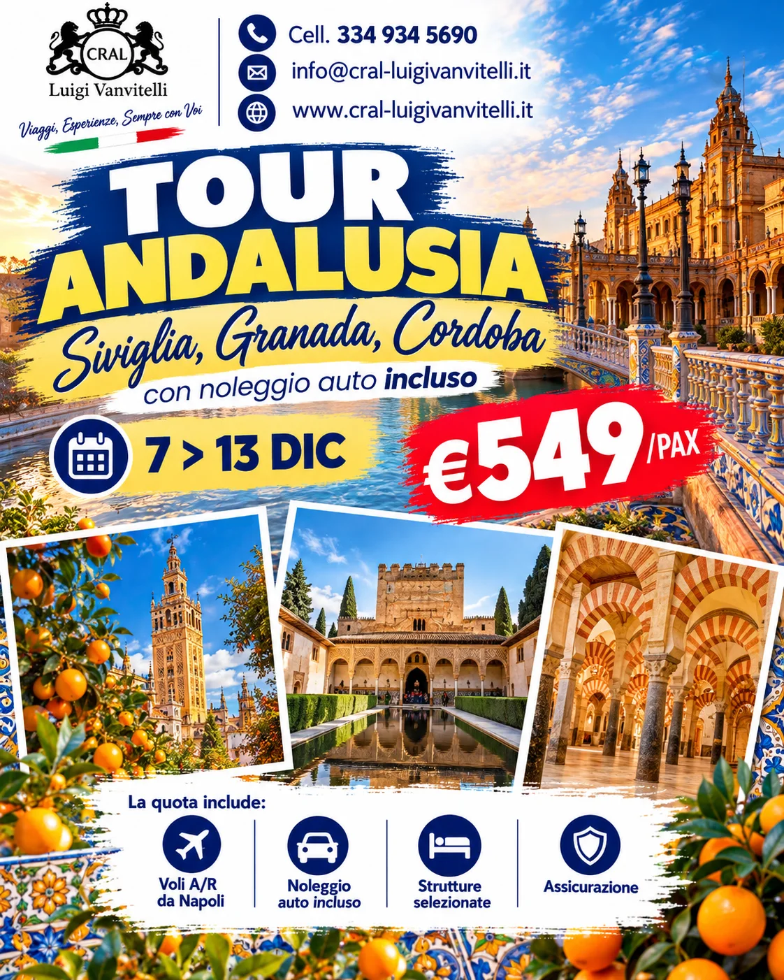 Andalusia on the road: 7 giorni tra città da sogno! 🚗✨