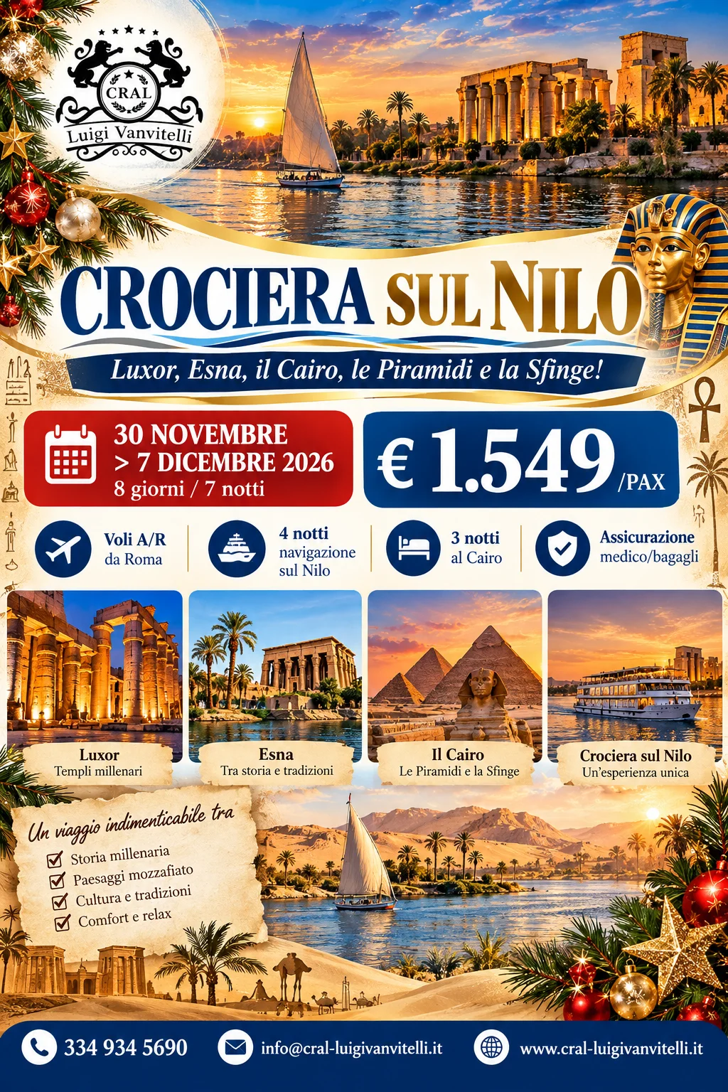 🇪🇬 Speciale Crociera sul Nilo e Cairo! 🚢