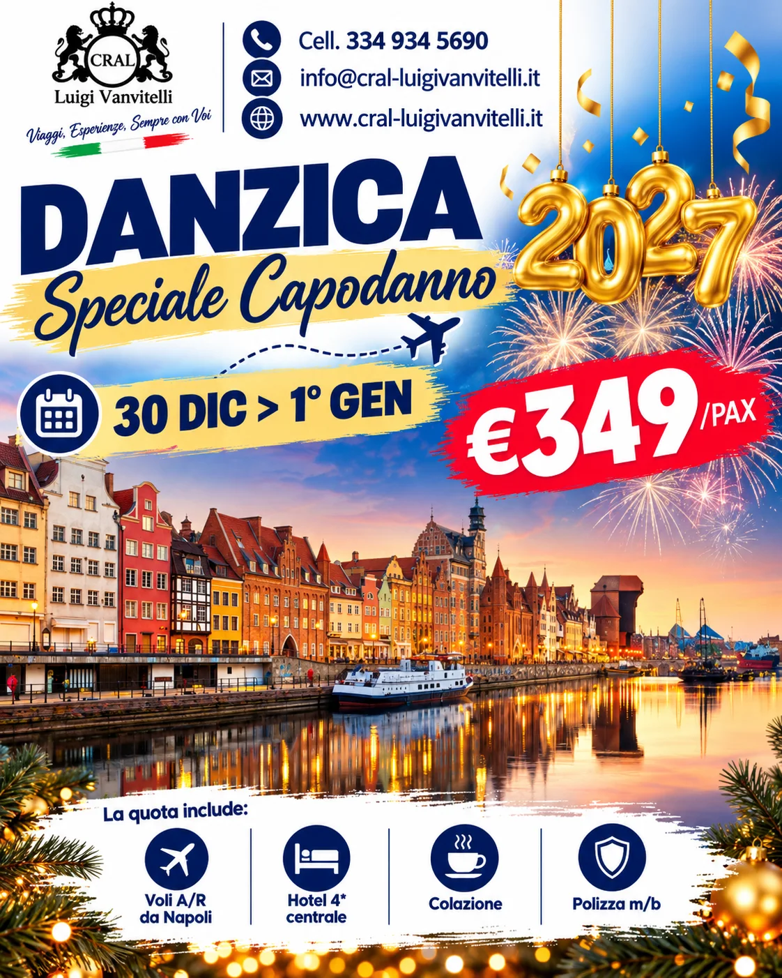 🎆🇵🇱 Speciale Capodanno 2027 a Danzica! ✨