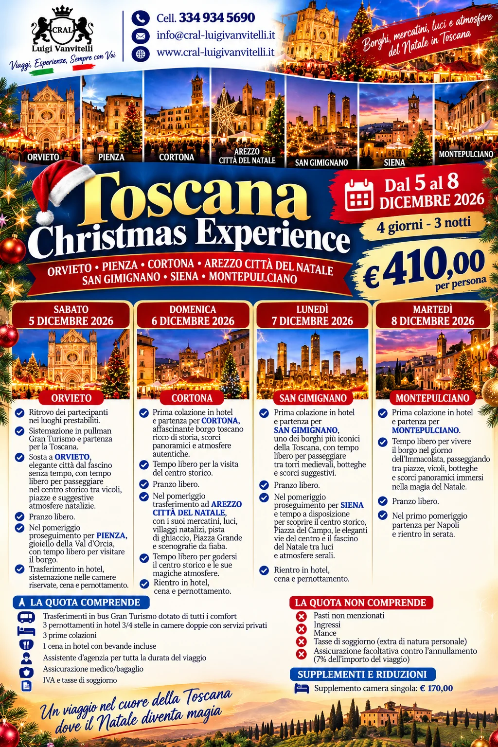 Toscana : Christmas experince